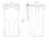 Pojemnik na odpady MGB 120l EUROPLAST Czarny